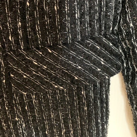 Albert Nipon Jacket, VTG, black with white and sliver “highlights” - Picture 5 of 6